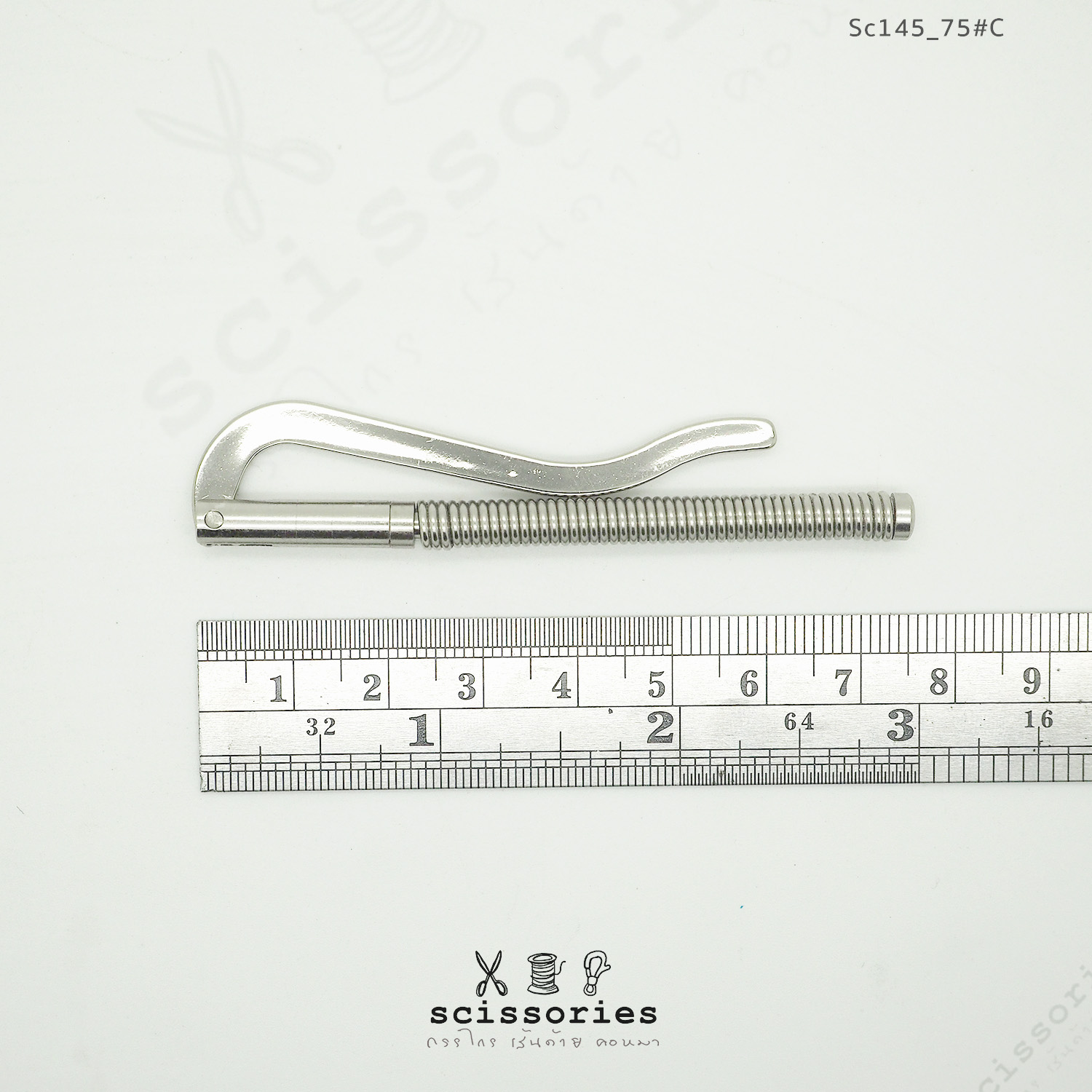 ตัวหนีบแบงค์ 7.5 cm สีเงิน/2ตัว