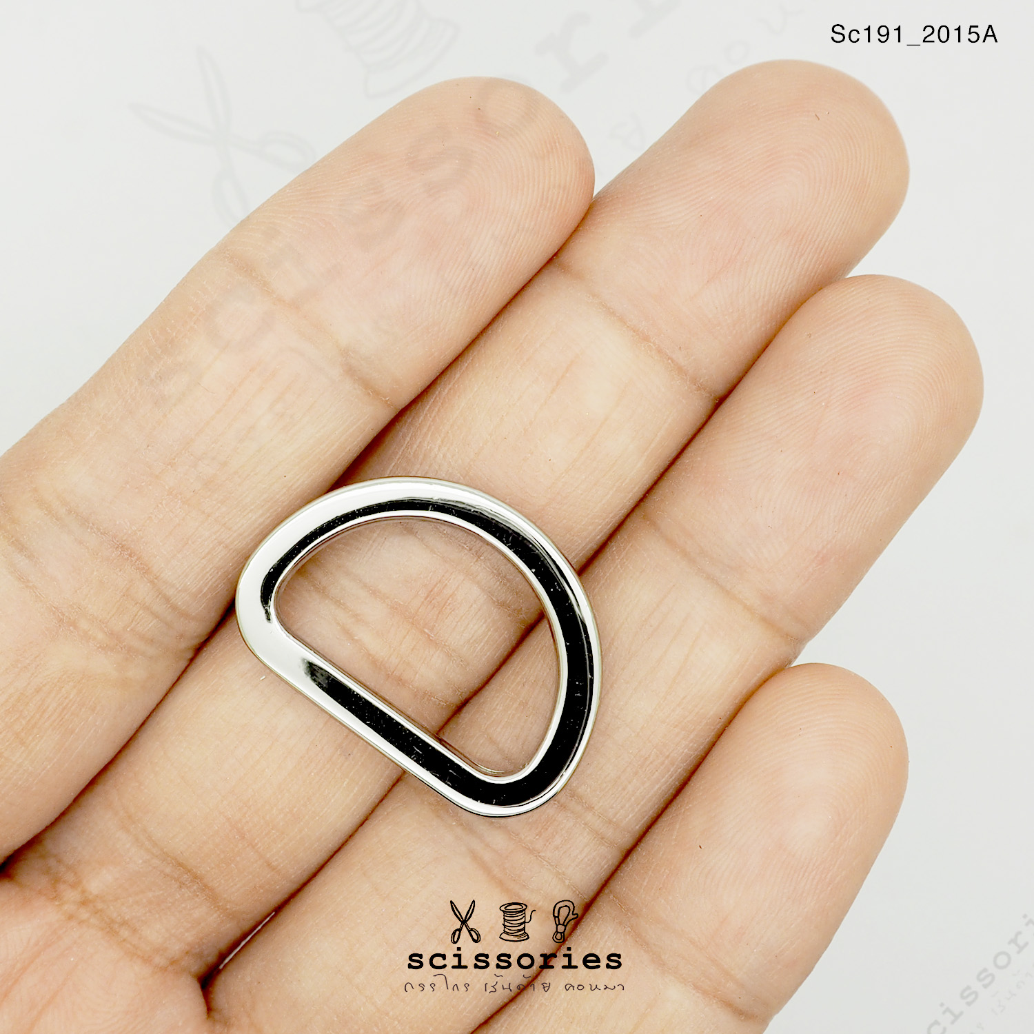 ตัวดี 1.8 cm 6 หุน สีเงิน/2ตัว