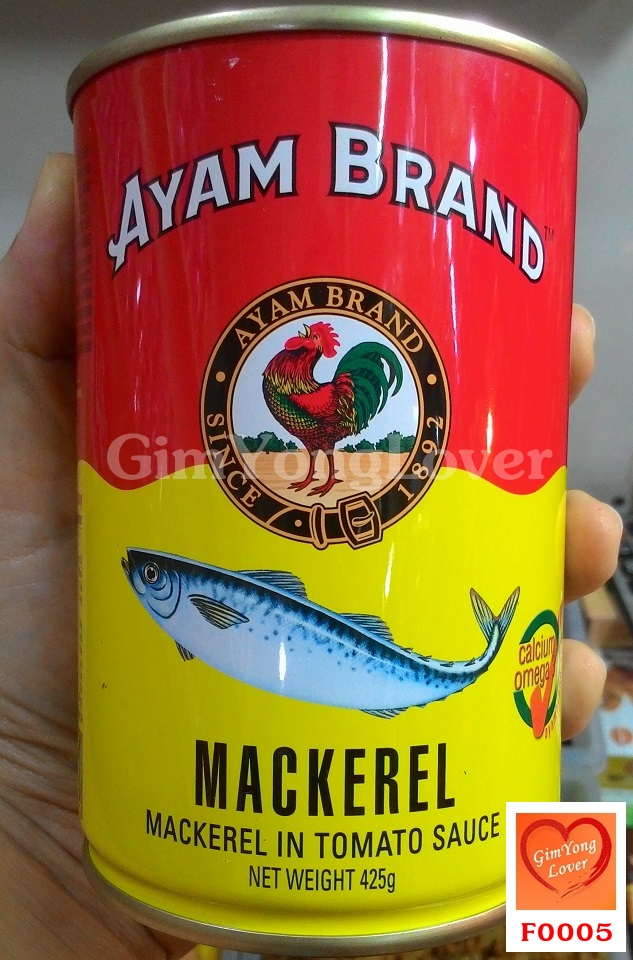 อะยัม ปลาแมคเคอเรลในซอสมะเขือเทศ กระป๋องใหญ่ ขนาด 425 กรัม (AYAM BRANDS Mackerel)