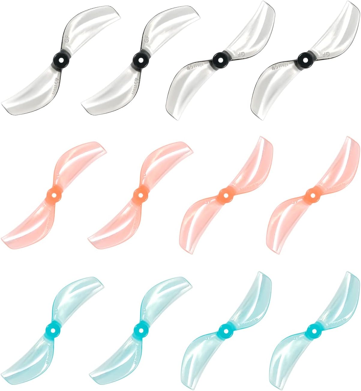 1.8-G1 Gemfan BETAFPV 45mm 2Blades Meteor75 Pro Tiny Whoop Drone1.5mm Shaft 1ชุด 8ใบพัด fpv racing drone ใบจิ๋ว โดรนซิ่ง