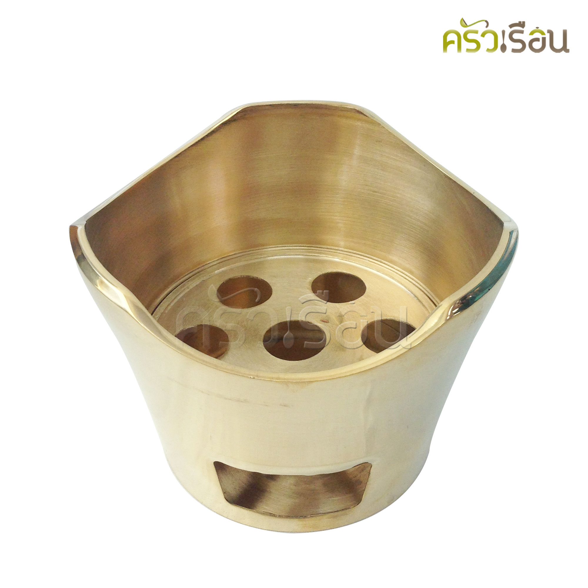 BRASS เตาถ่าน ทองเหลืองแท้ สำหรับอุ่นอาหาร เสิร์ฟอาหารบนโต๊ะ