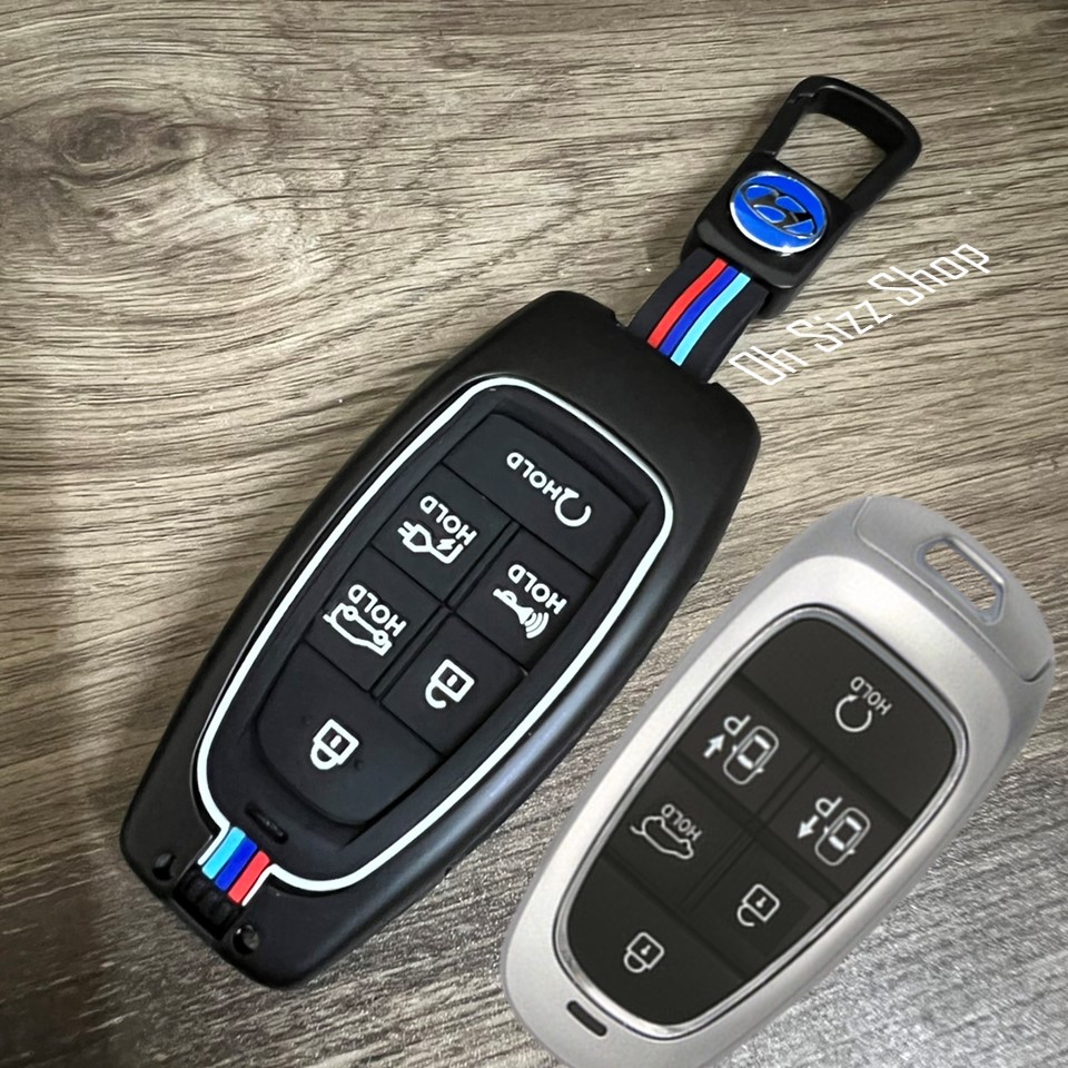 เคสโลหะรีโมทรถฮุนได Hyundai STARIA 2022 (Alloy Up Grade Luminescence 3D Silicone Push button Guard) Model รถฮุนได Hyundai STARIA 6 ปุ่ม