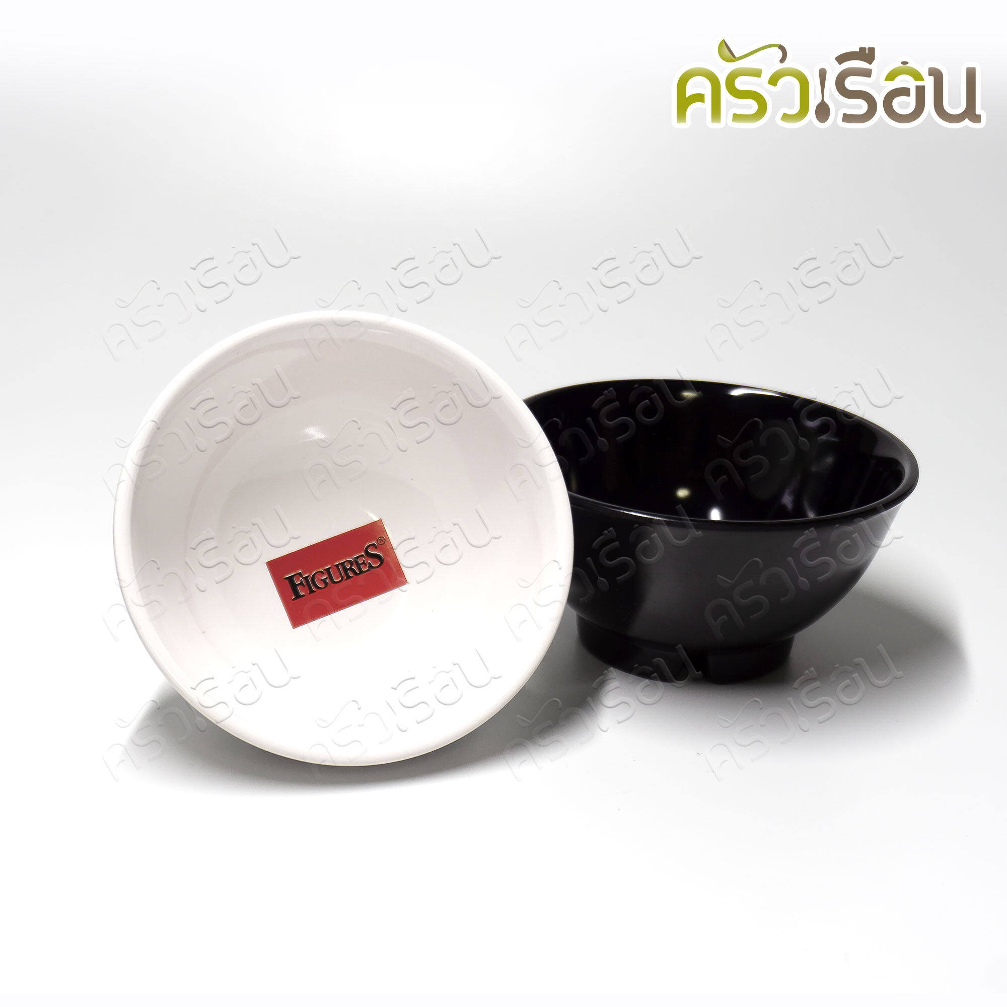 Figures [ราคาต่อใบ] ชามกลม เมลามีน ทรงญี่ปุ่น B740 ชาม ถ้วย ชามข้าว ชามโคม
