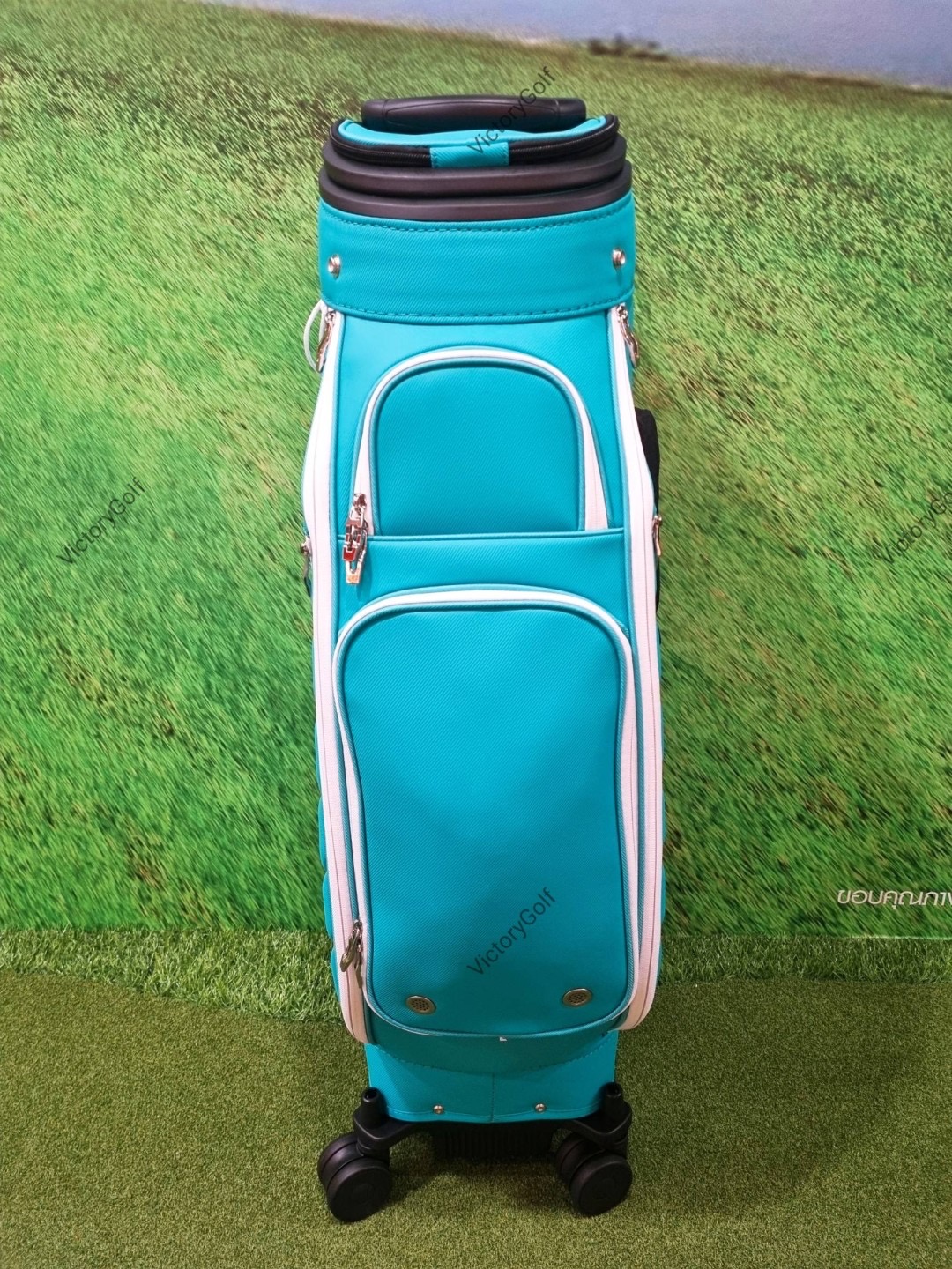 (Genuine) Golf Bag Travel BOYEA Multifunction 03 (New version) 4 wheels สีฟ้าเข้ม *Free Cover Protector