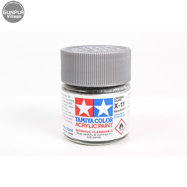 Tamiya 81511 Acrylic Mini X-11 Chrome Silver 45032806 4950344069279 (สี)