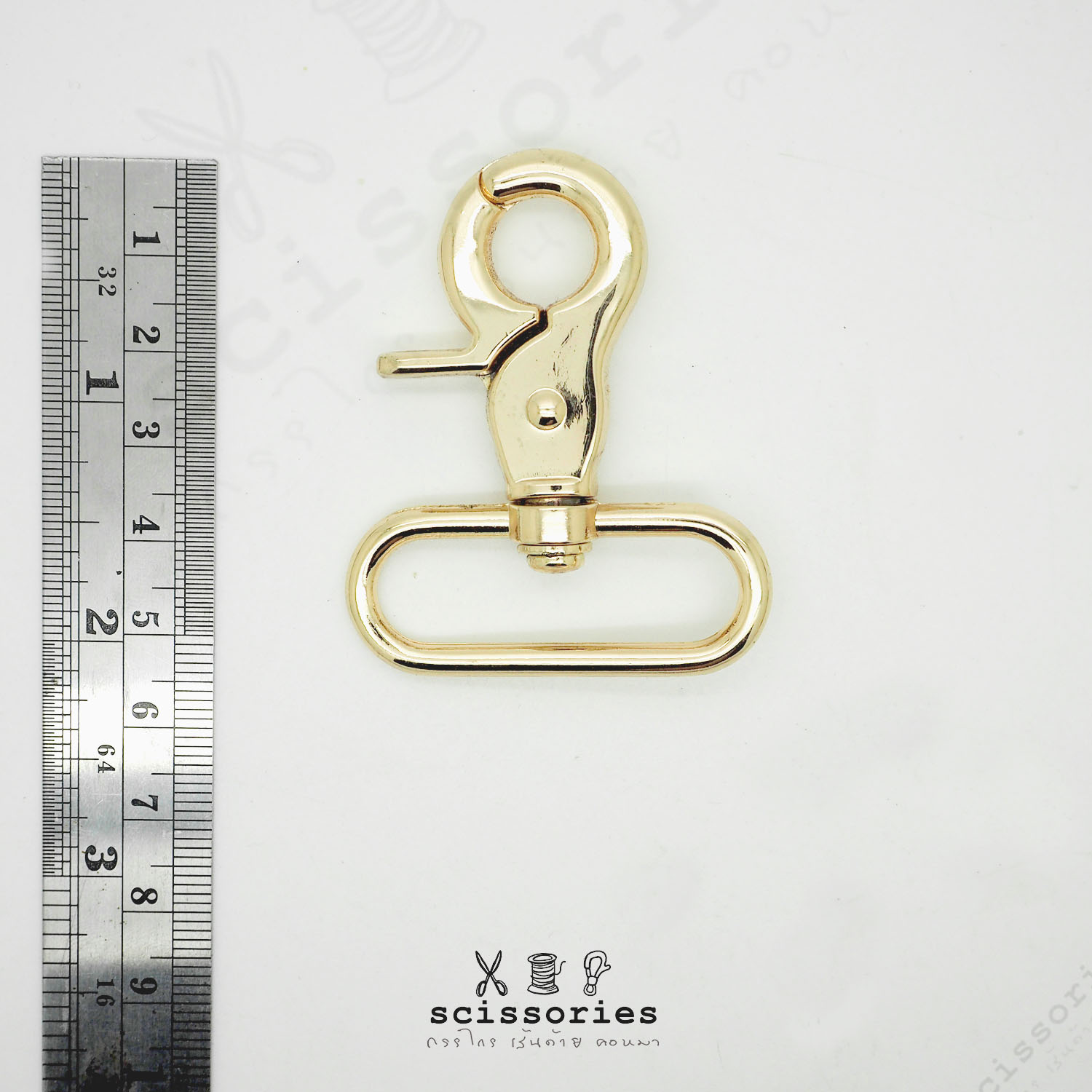 คอหมา 1.5" สีทอง/2 ตัว