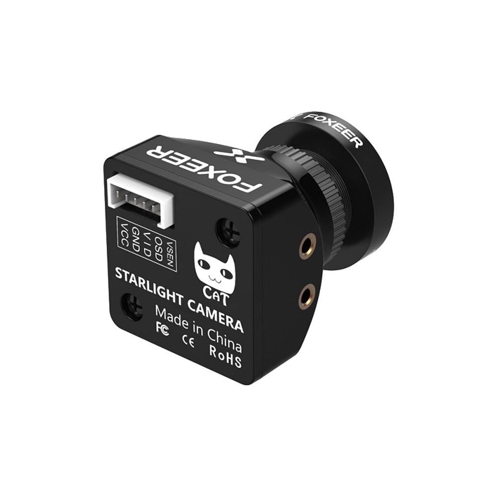 Foxeer Mini Night Cat 4 Mini Micro 1200TVL 0.00001lux FPV กล้อง รองรับ OSD และเมนู รีโมท สำหรับ FPV Racing RC โดรน