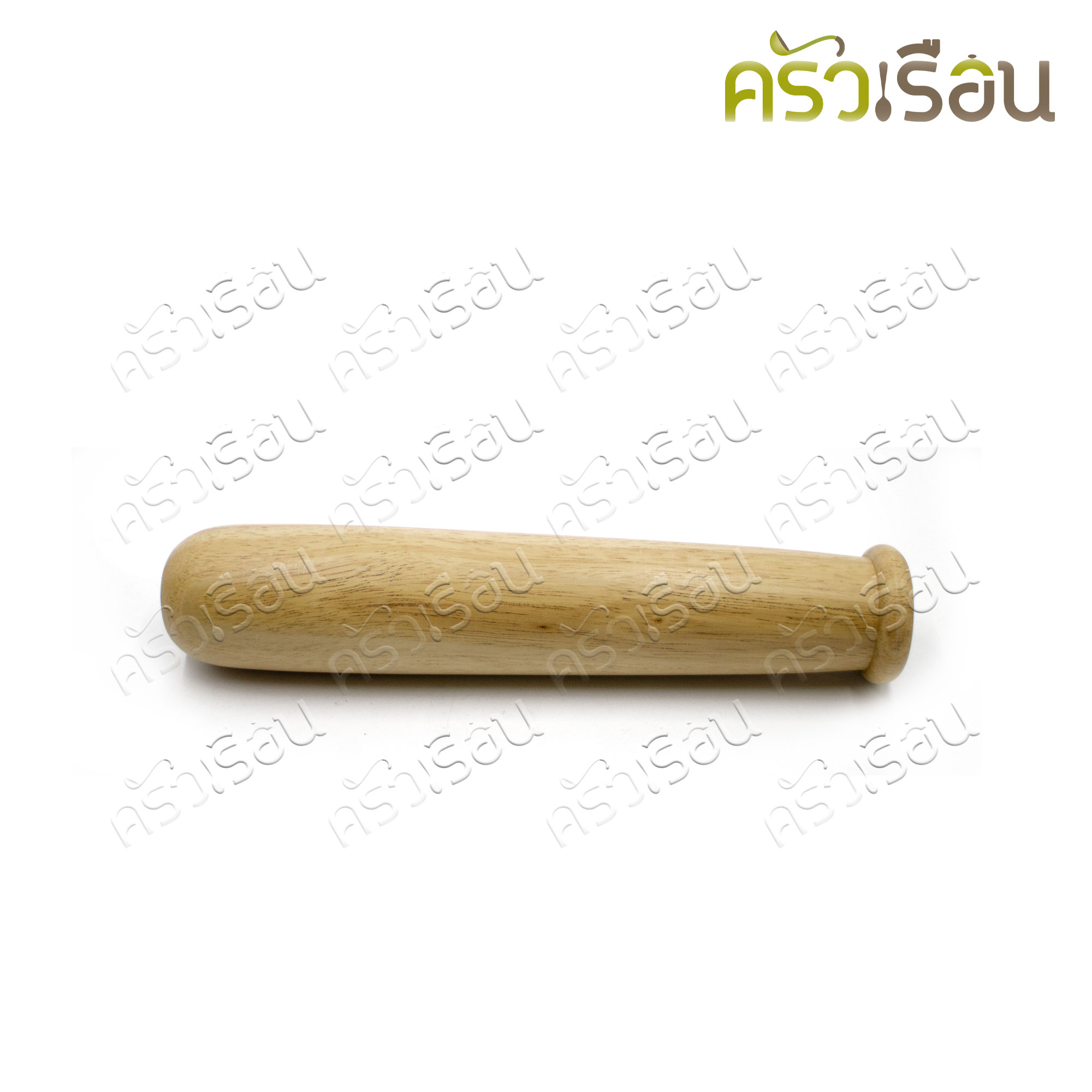 CMG Wooden mortar and pestle, Ø 8 inches H 15.5 cm. (rubber wood)