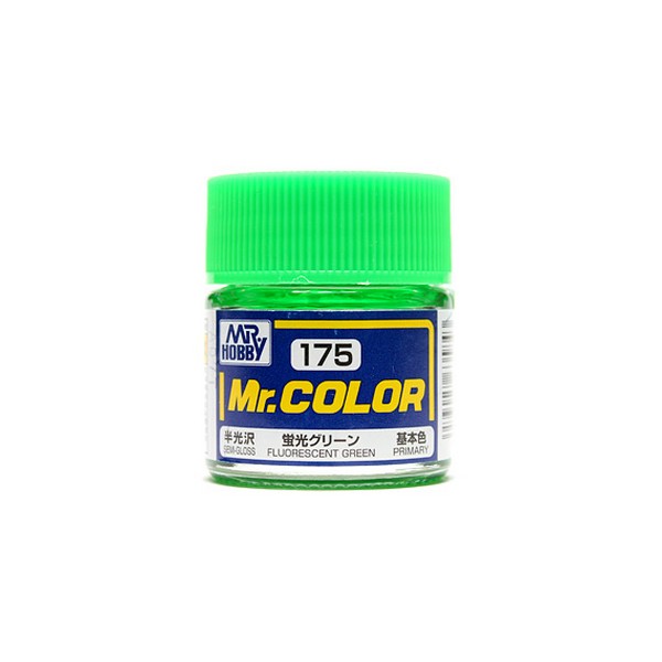 Mr.Color C175 Fluorescent Green Semi-Gloss (10ml) 4973028635843 Mr. Hobby