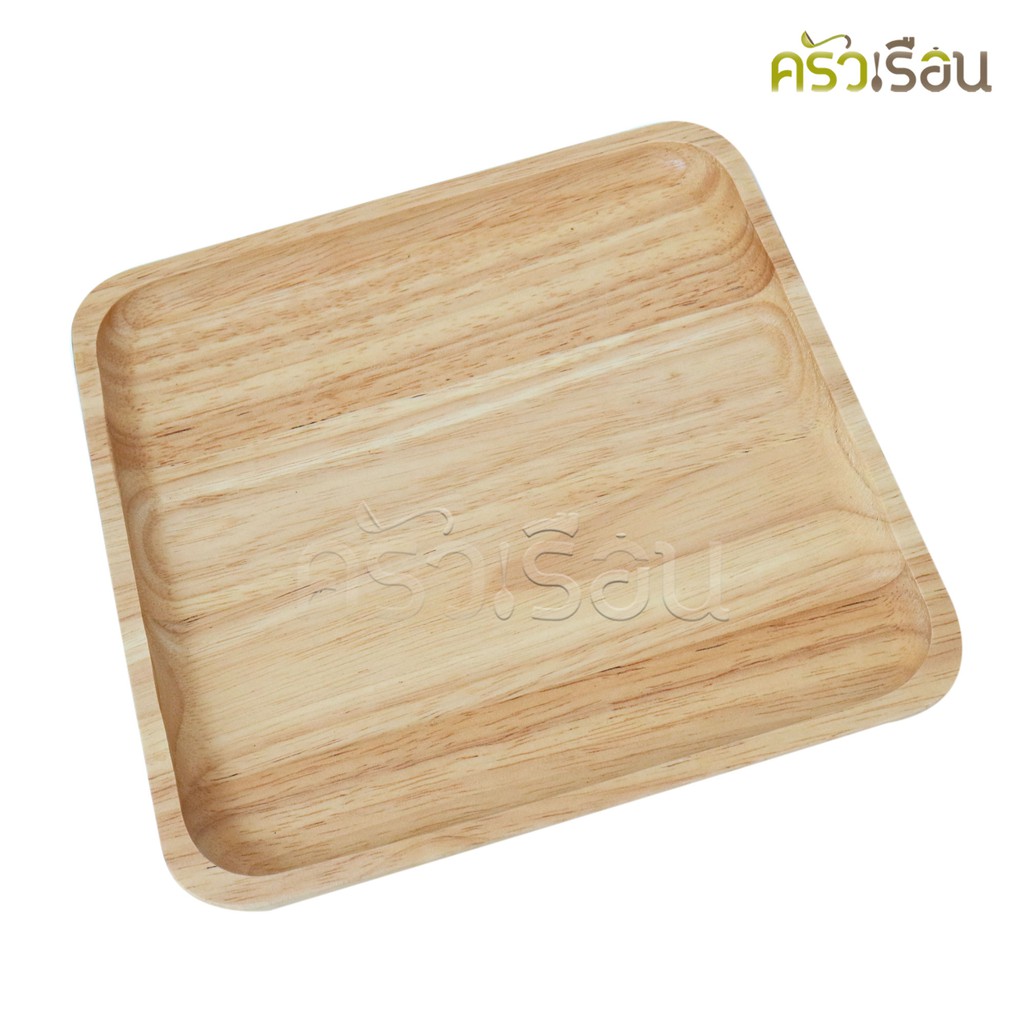 CMG square wooden tray 8 x 8 inches [20 x 20 cm.] wooden plate