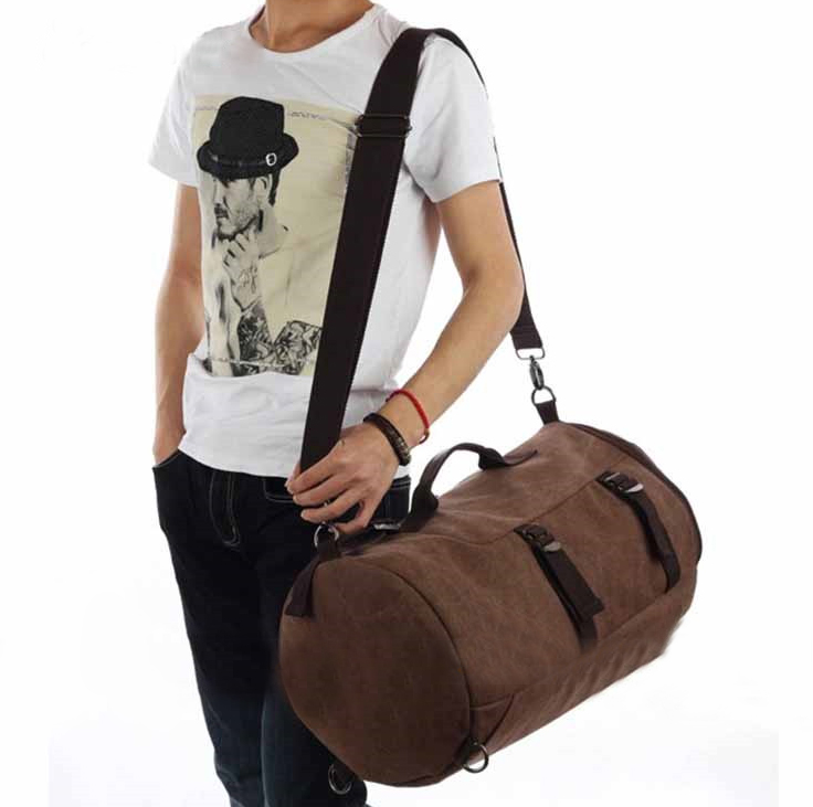 กระเป๋าเป้สะพายหลัง vintage Style อเนกประสงค์ สีดำ B085