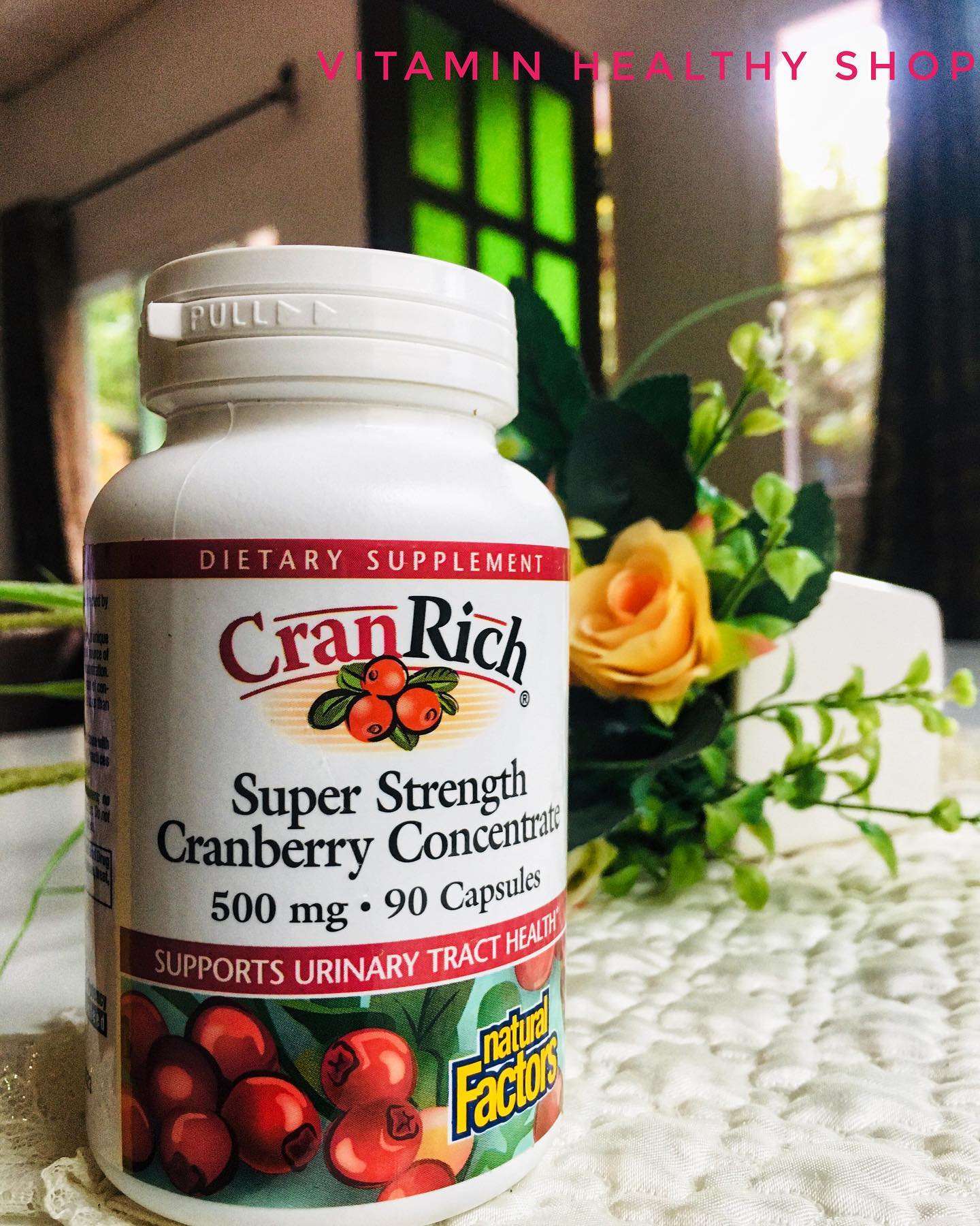 Natural Factors, CranRich, Super Strength Cranberry Concentrate, 500 mg, 90 Capsules