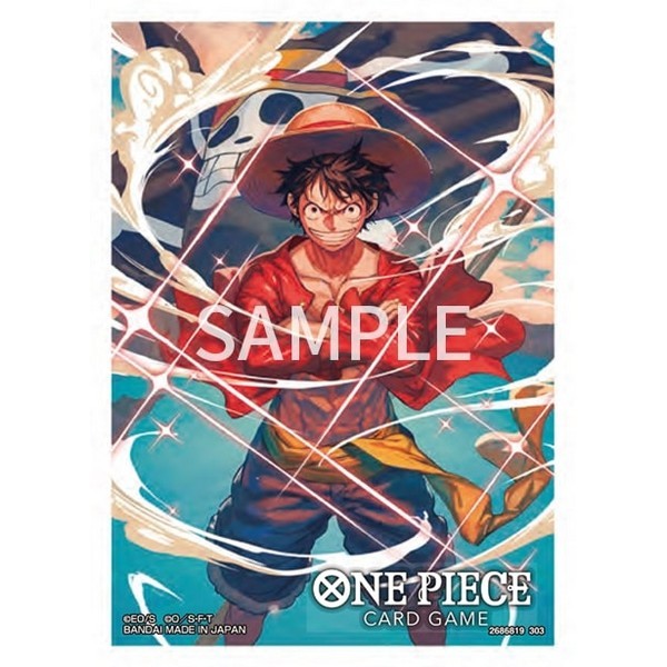 Bandai One Piece Card Game Sleeves Limited Monkey D. Luffy ซองใส่การ์ด (70 ซอง) 4570117961496 (การ์ดวันพีช)