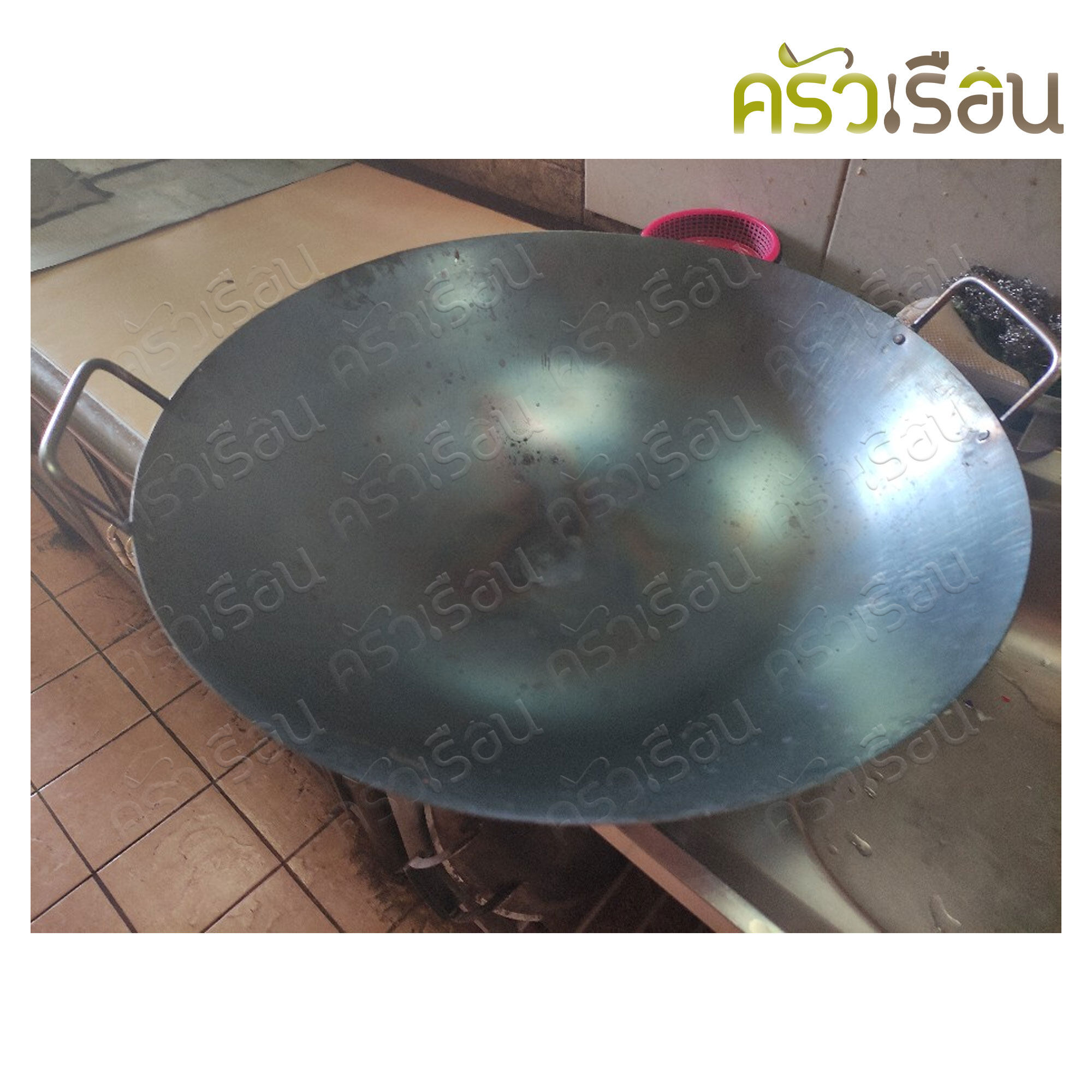 สามดาว - กระทะ เหล็ก สองหู มี 7 ขนาดให้เลือก ราคาตามขนาดที่เลือก กระทะเหล็ก