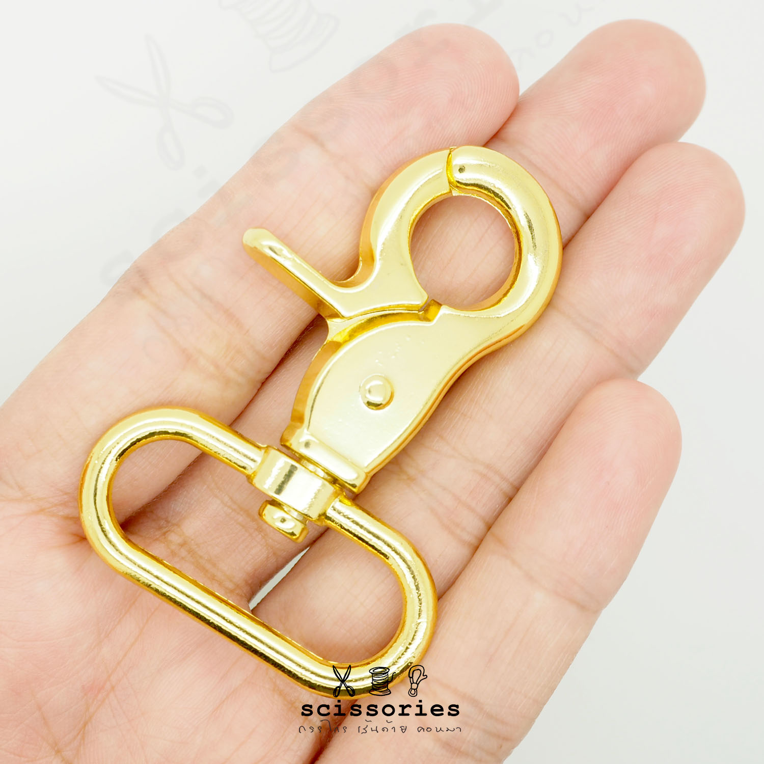 คอหมา1.2in สีทอง /2 ตัว