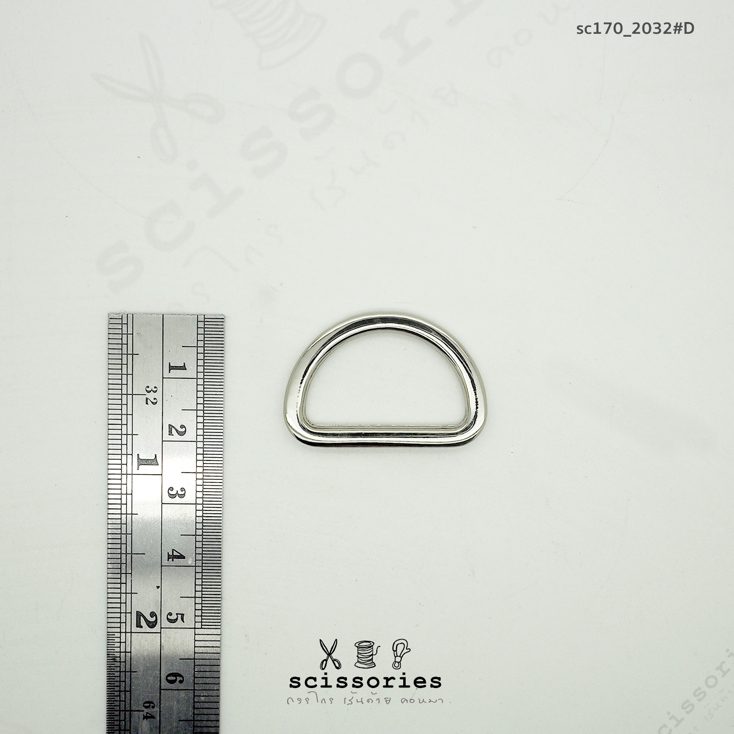 ตัวดี 1 inch สีเงิน /2ตัว