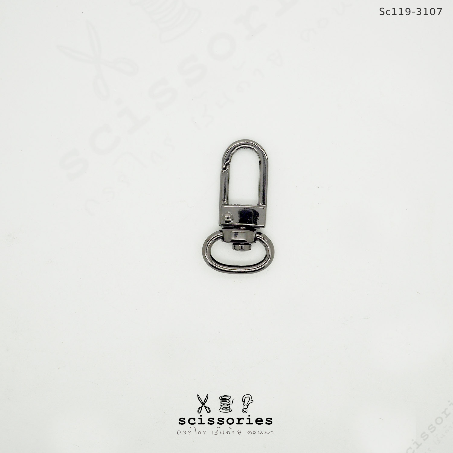 คอหมากรงนก 1 cm สีบอนด์ดำ/2 ตัว