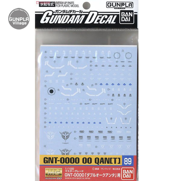 Bandai Decal GD89 MG OO Qan[T] 4543112668035 (Decal)