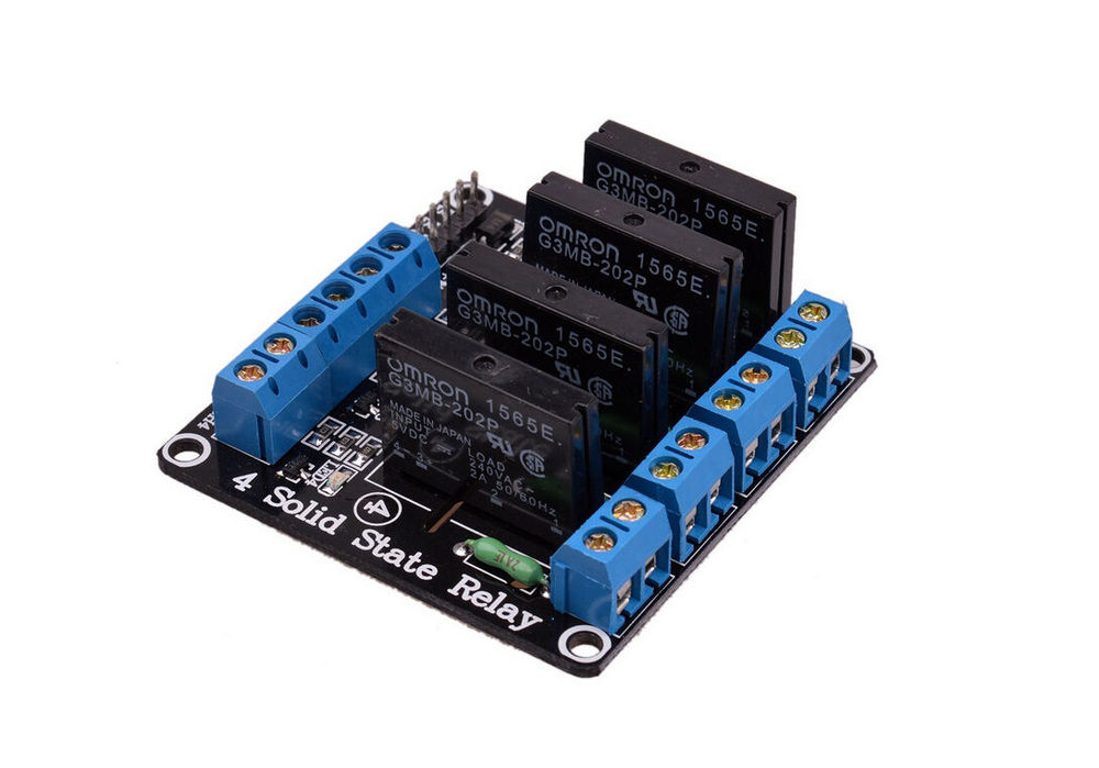 5V 4 CH OMRON SSR G3MB-202P Solid Relay Module with Resistive Fuse For Arduino