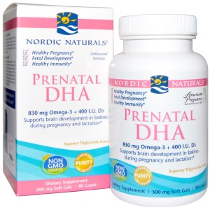 ( Pre order ) Nordic Naturals, Prenatal DHA, 500 mg, 90 Soft Gels