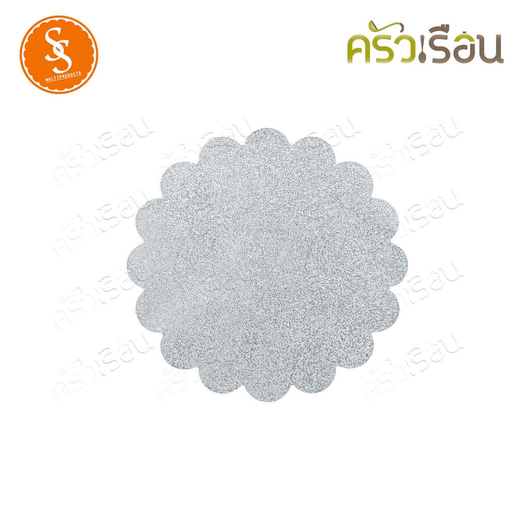 SS แผ่นฟอยล์รองเค้ก ขอบหยัก 11.5 ซม. 100 แผ่น F-2