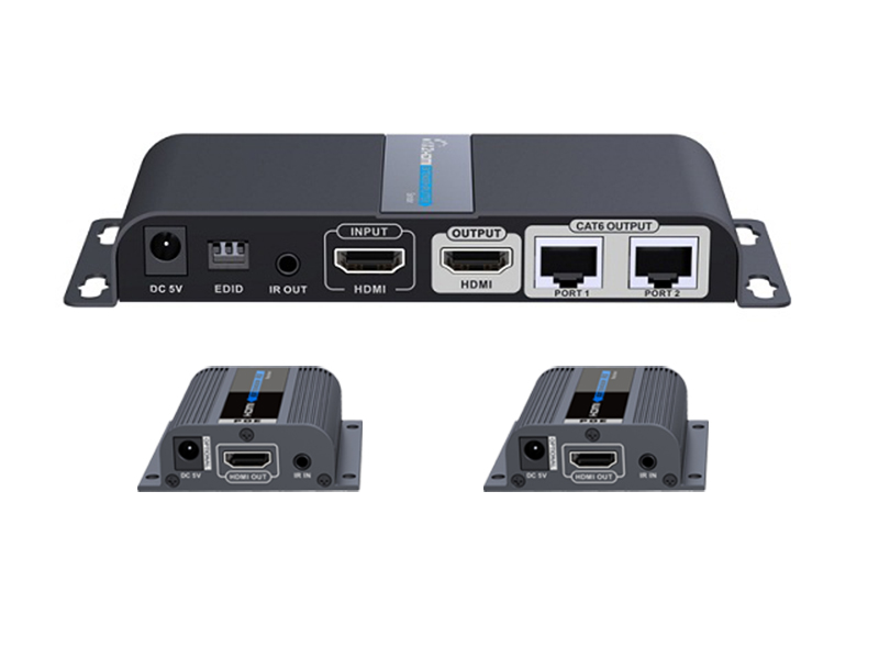 LKV712PRO 1 × 2 HDMI Extender Splitter