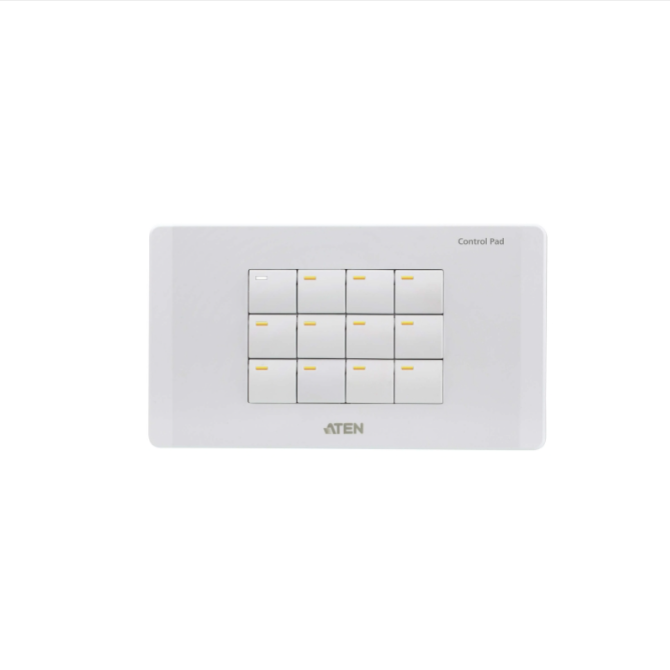 ATEN CONTROL SYSTEM - 12-BUTTON MEETING ROOM CONTROL PAD (EU, 2 GANG)