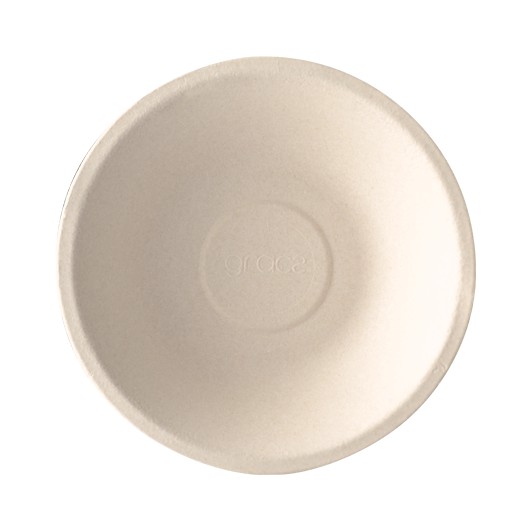 GRACZ ชาม กลม L010 ขนาด 460 มล. 16.50x3.50 ซม. แพ็ค 50 ใบ ไบโอชานอ้อย