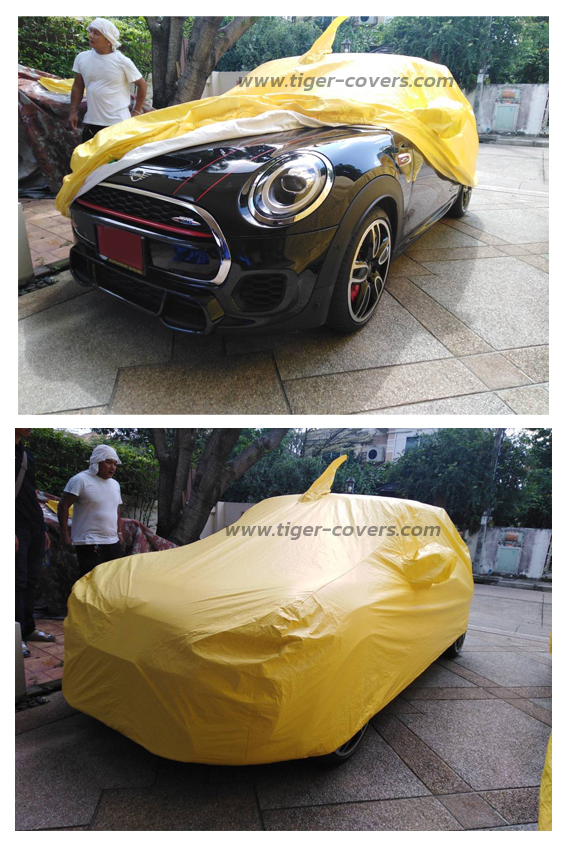 ผ้าคลุมรถ triguard สีเหลือง