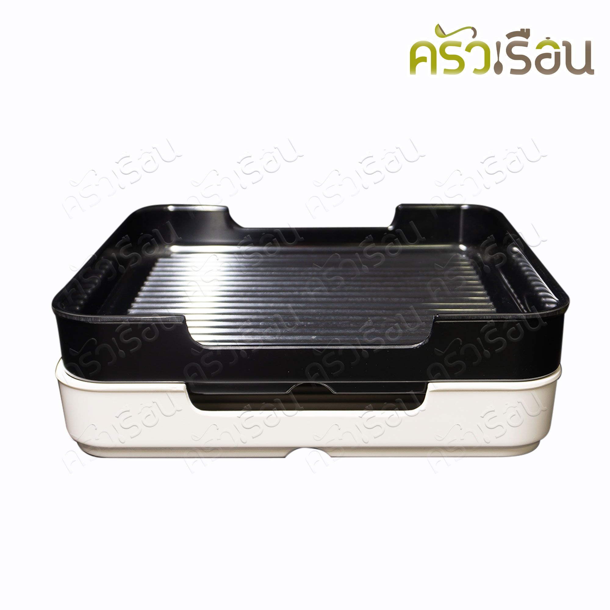 SB [ ราคาต่อใบ ] กระบะชาบู เมลามีน มีร่อง ขนาด 8 นิ้ว 20 x 3 ซม. NO.580-8 กะบะสุกี้ คอนโดสุกี้ ถาดชาบู