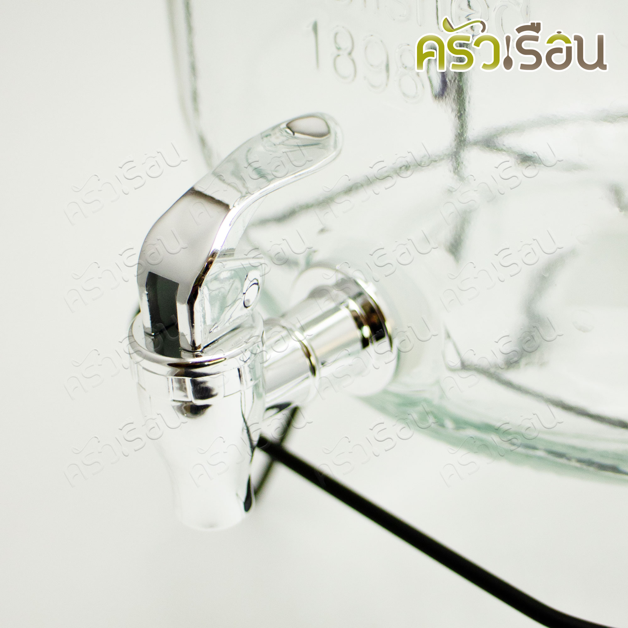 FOFO โถแก้วจ่ายน้ำ วินเทจ 8 ลิตร GC58000 โถจ่ายน้ำ โหลแก้วจ่ายน้ำ ที่กดน้ำ