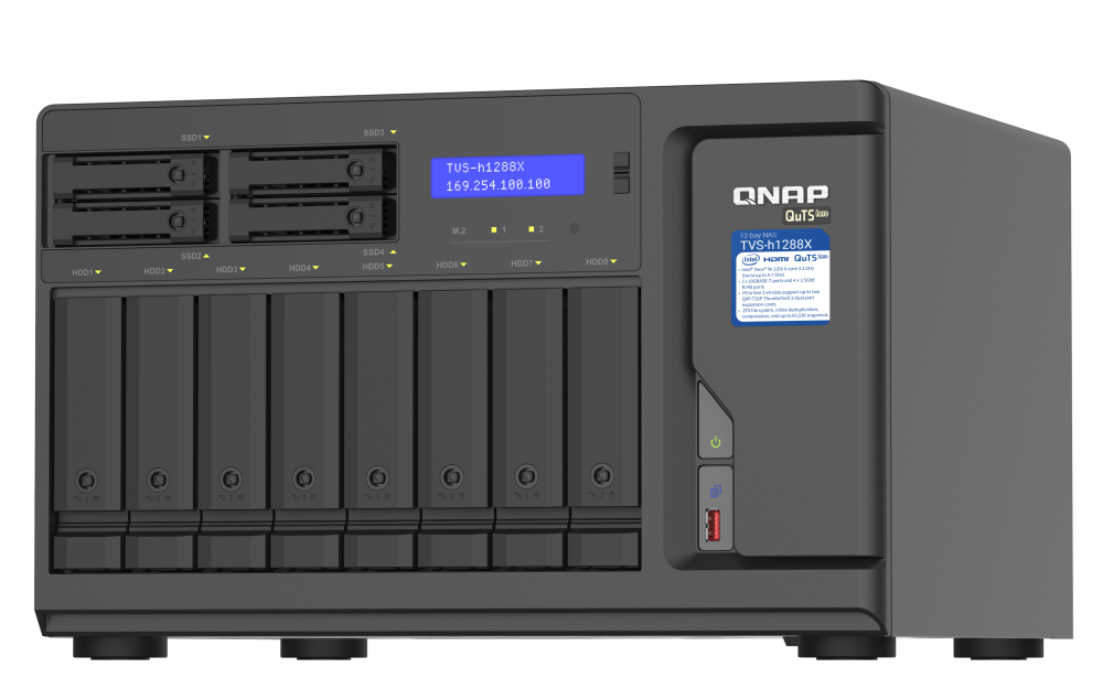 Storage Nas QNAP TVS-h1288X-W1250-16G