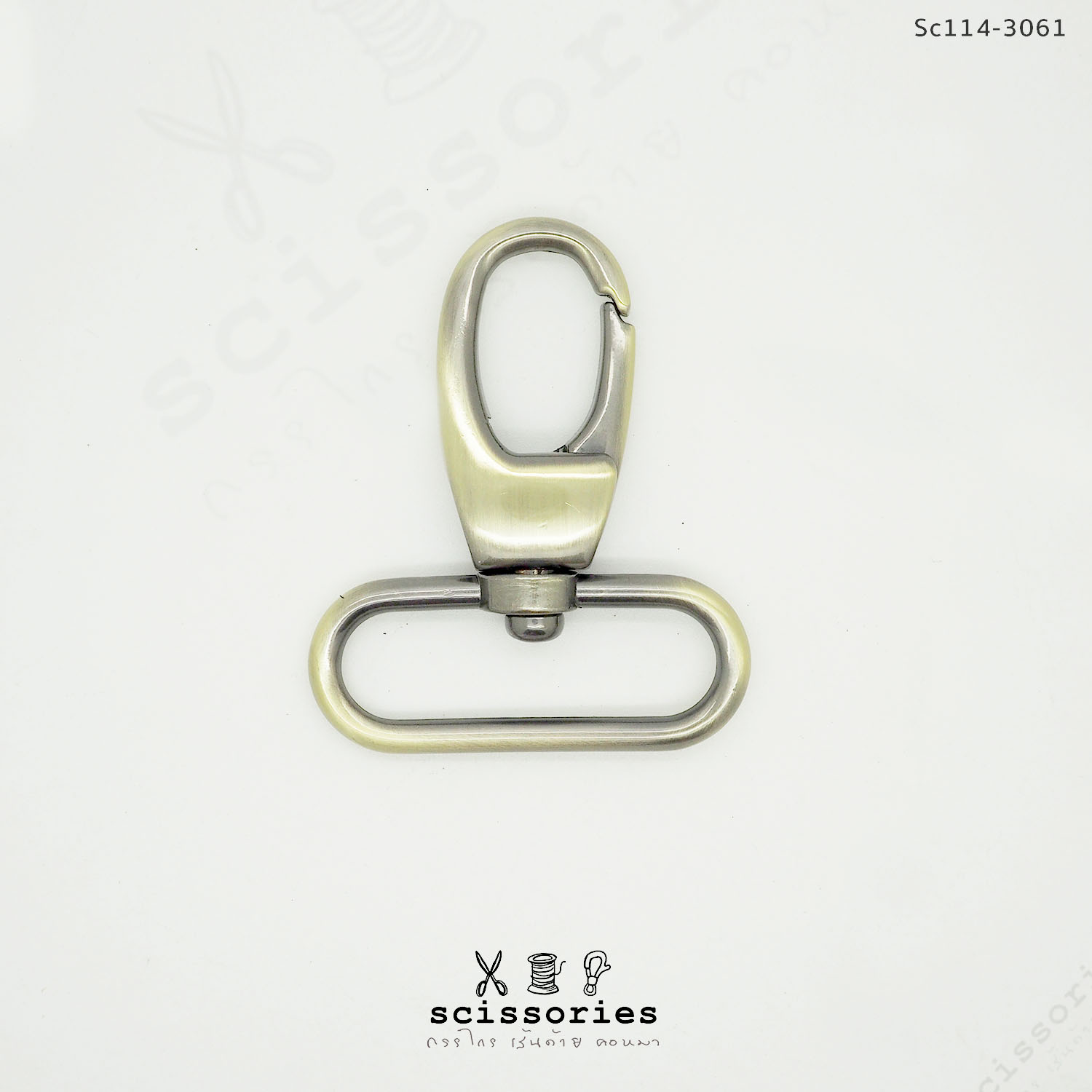 คอหมาเกี่ยว 1.2" สีเหลืองปัด 2ตัว