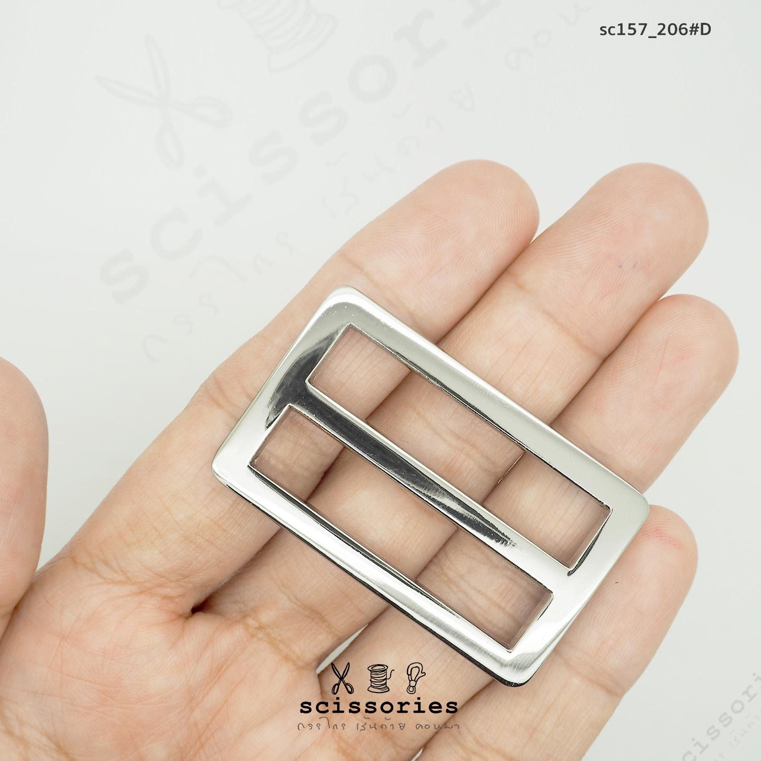 ตัวเลื่อน 1.5 นิ้ว สีเงิน Silver /2ตัว