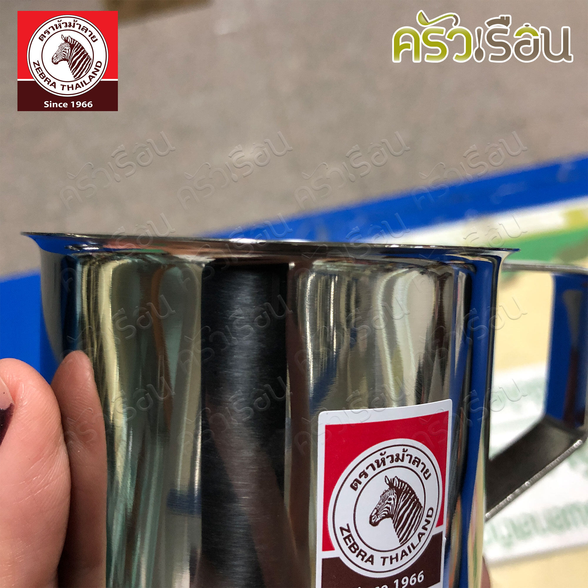 Zebra Stainless steel Mug, Rooster model, size M, Zebra brand, mouth width 8.2 cm., height 8 cm., thickness 0.6 mm. 110017