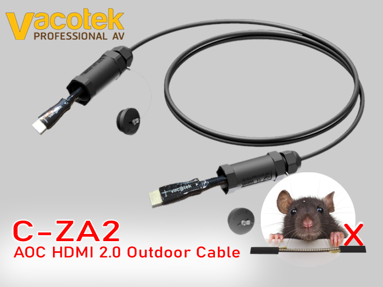 VACOTEK C-ZA2 HDMI 2.0 armoured AOC Cable