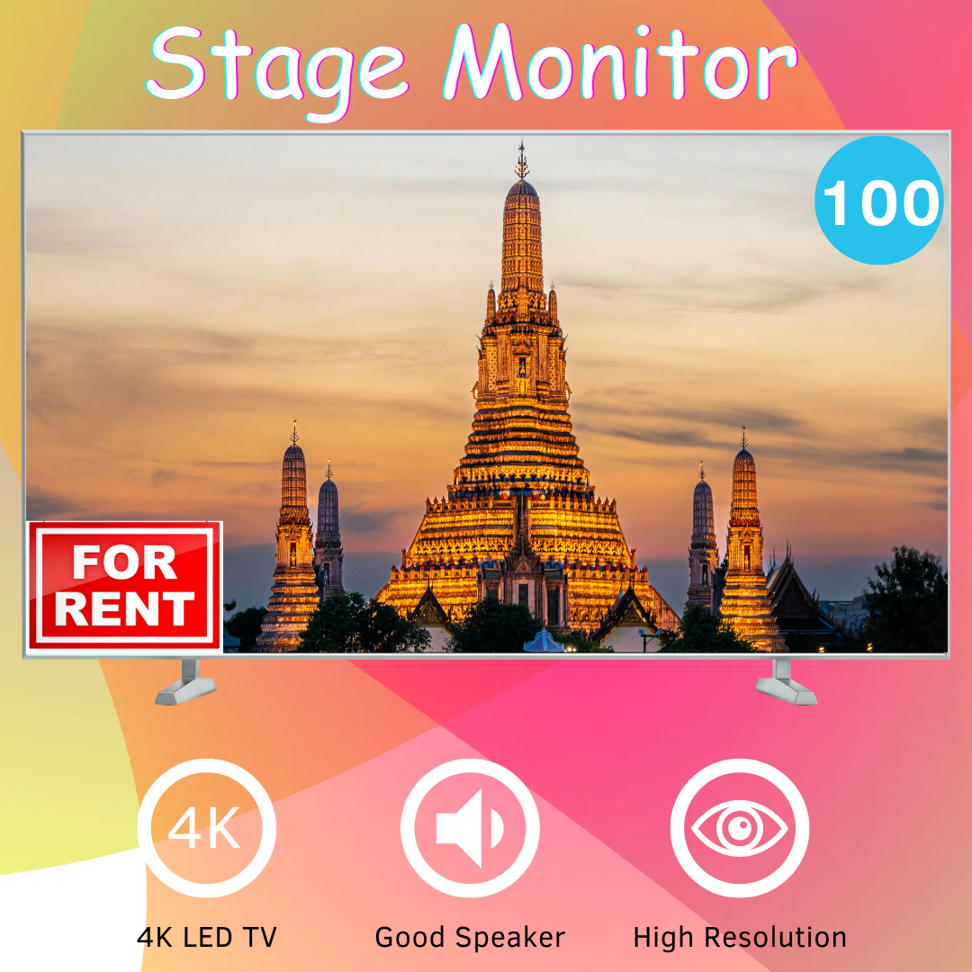 ให้เช่า 🖥️ Stage Monitor ขนาด 100 นิ้ว (จอเสริม The Giant) 👑