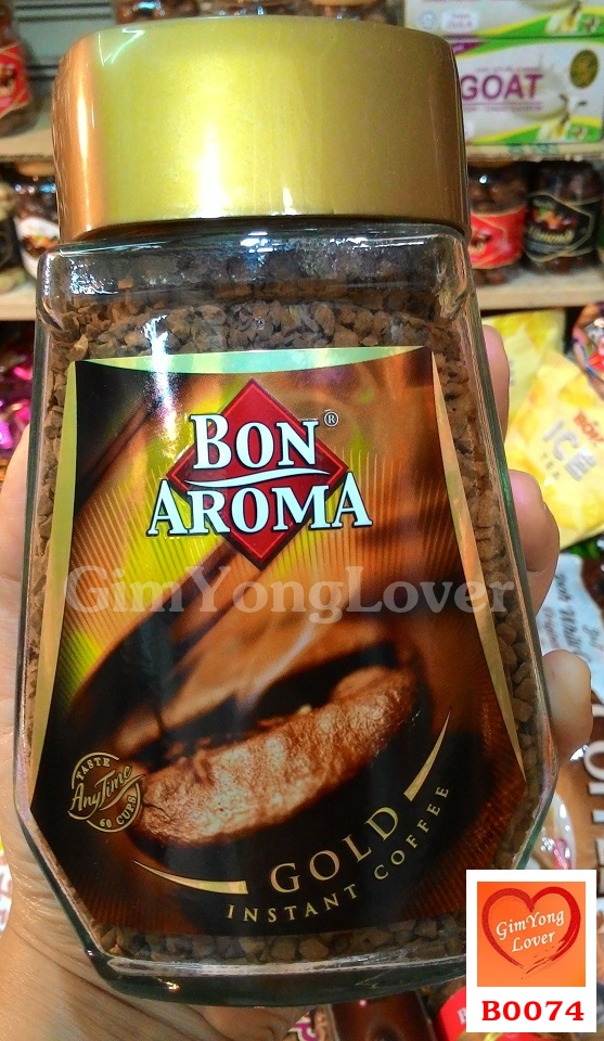 บอนอโรมาโกลด์ กาแฟเข้มข้น ชนิดฟรีสดราย (Bon Aroma Gold Instant Coffee)