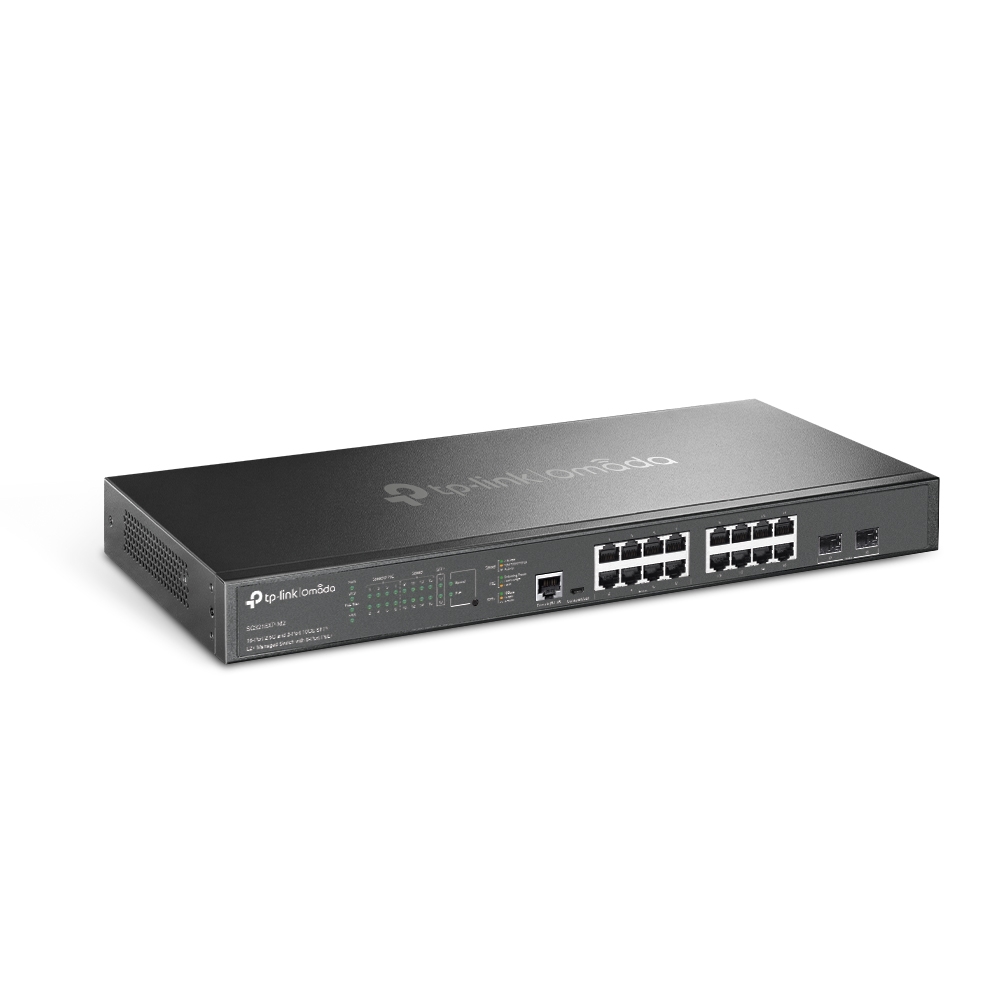 SG3218XP-M2 Omada 16-Port 2.5G and 2-Port 10GE SFP+ L2+ Managed Switch with 8-Port PoE+