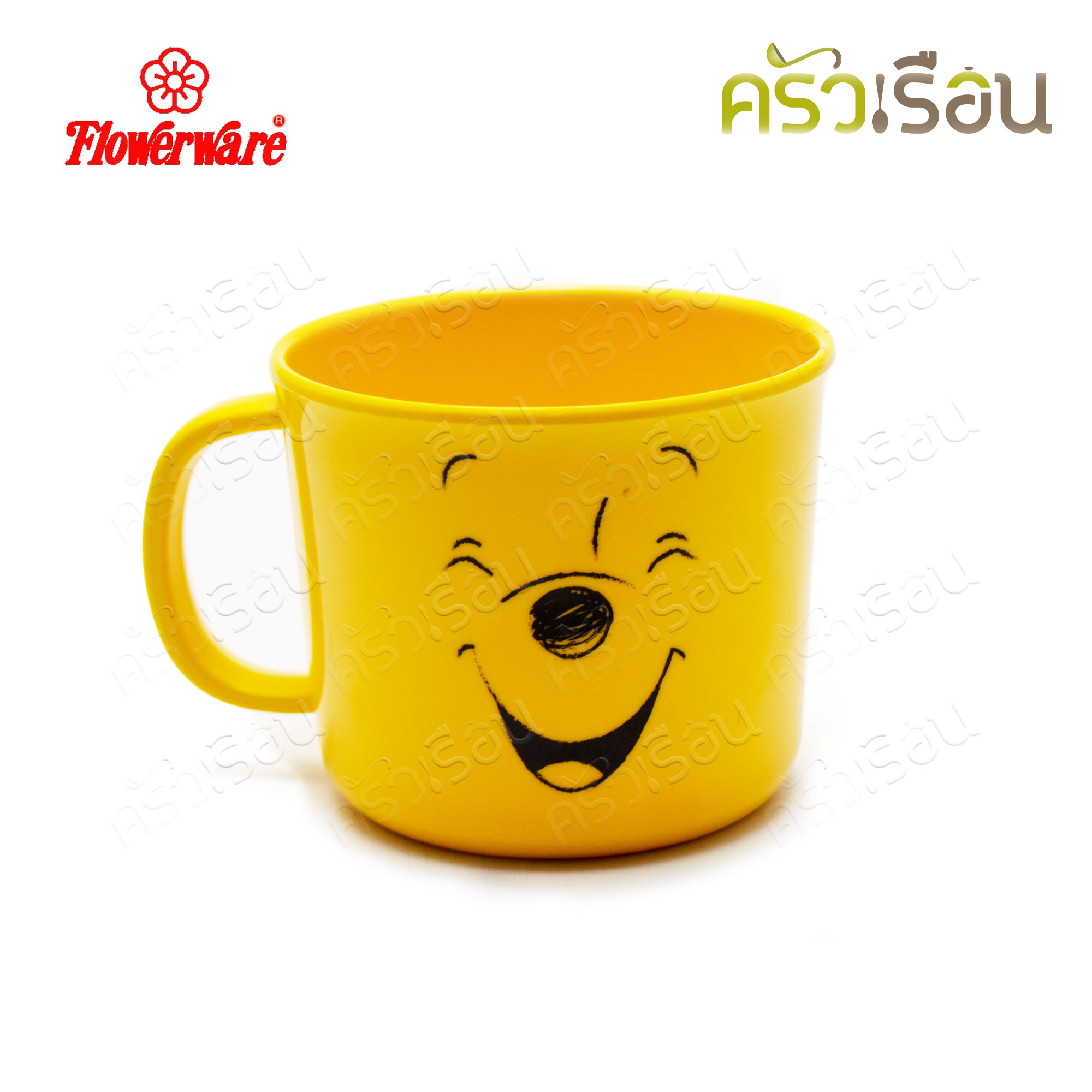 Flowerware แก้วน้ำ มีหู หมีพูห์ 3 นิ้ว สูง 6.8 ซม. ลาย Pooh all about me 1 C2392-3