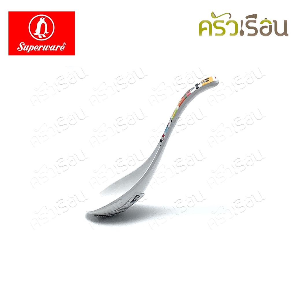 Superware [ ราคาต่อชิ้น ] ช้อนส้อม ช้อนเด็ก เมลามีน ลาย Mickey Summer Fun มิกกี้ ซัมเมอร์ฟัน