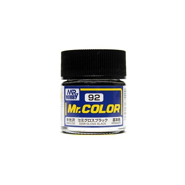 Mr.Color C92 Black Semi-Gloss (10ml) Mr. Hobby 4973028635409