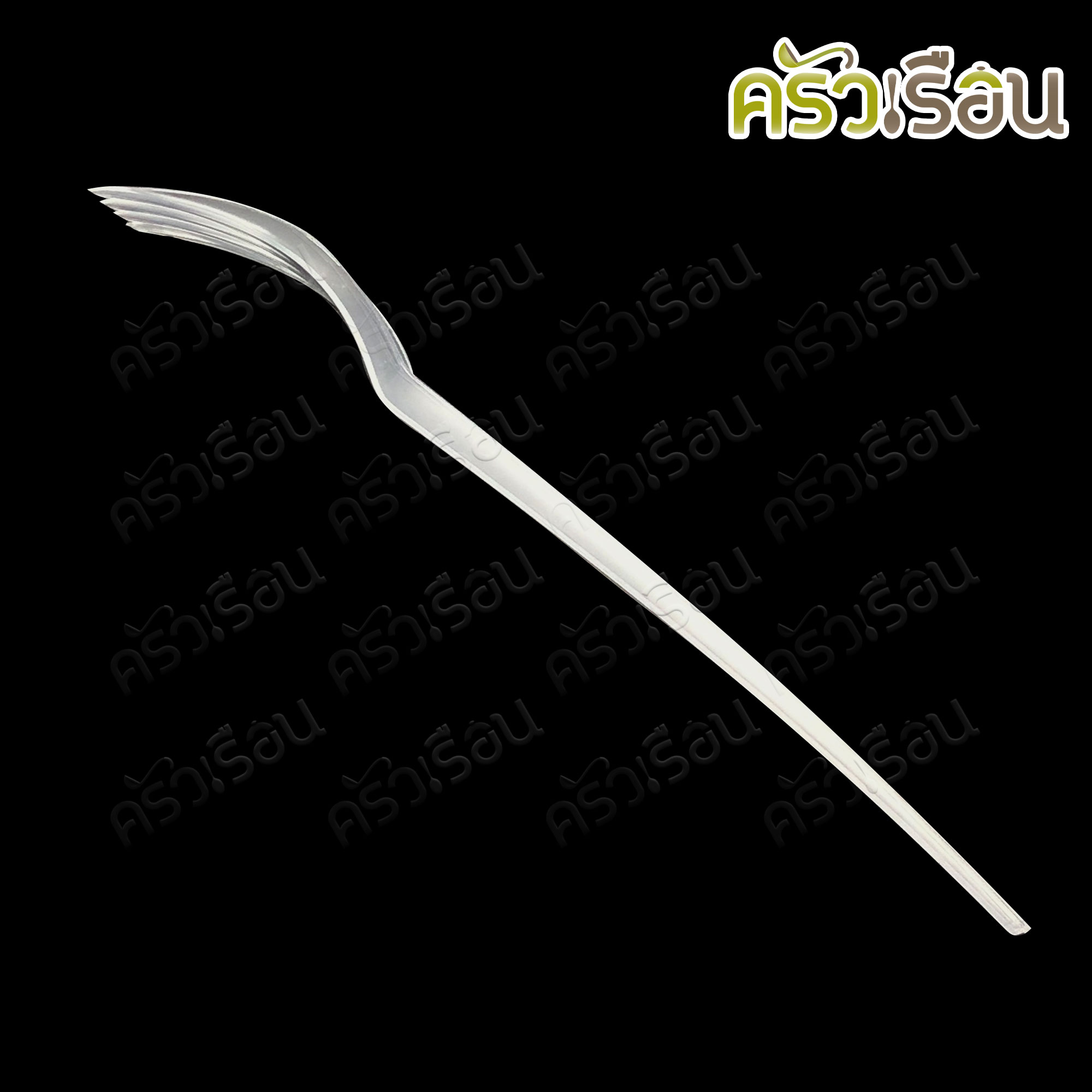 PACKU แพ็คคุ - ส้อมพลาสติก ขนาด 6.5 นิ้ว สีใส แพค 100 ชิ้น KA104 ส้อมยาว ส้อม ส้อมอาหาร ใช้แล้วทิ้ง