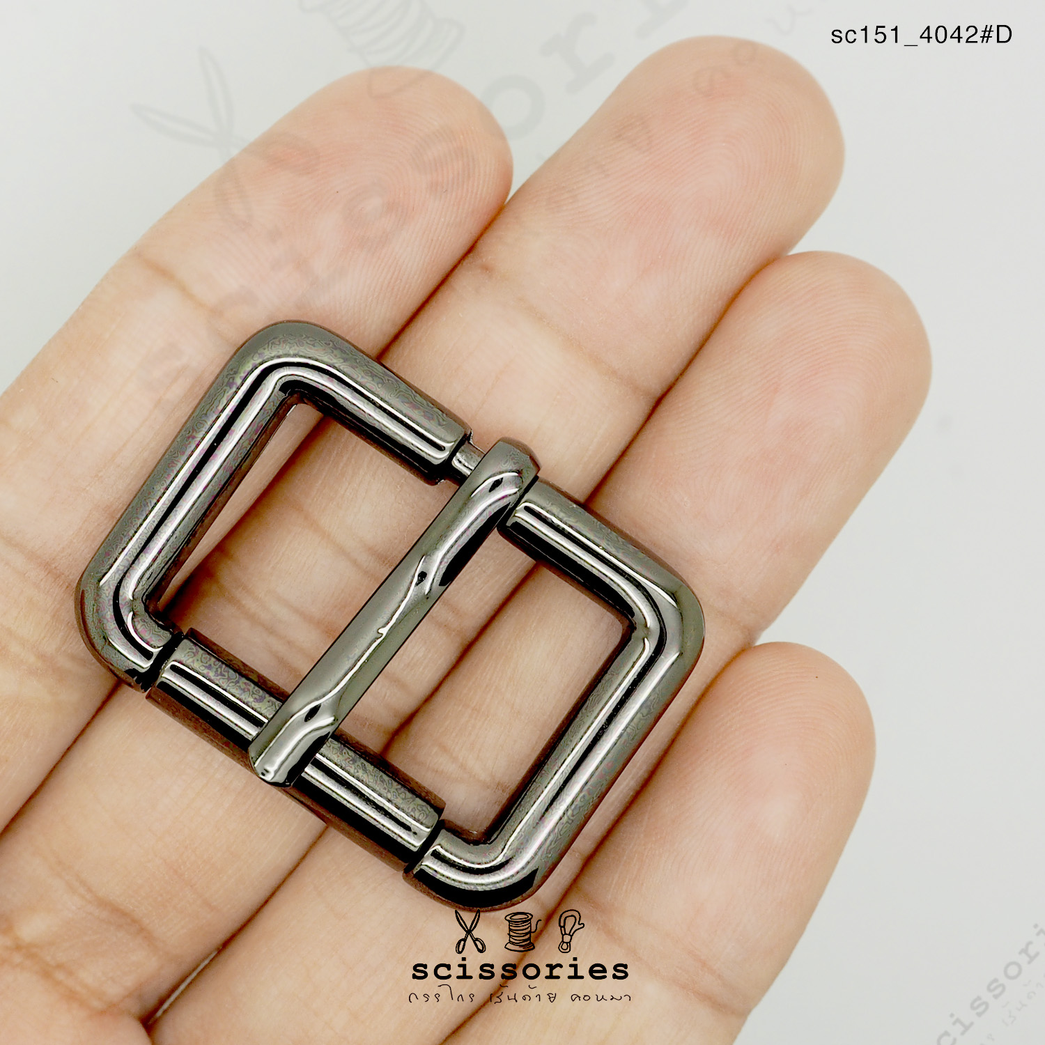 เข็มขัด ลูกกลิ้ง 1นิ้ว สีดำ/2ตัว