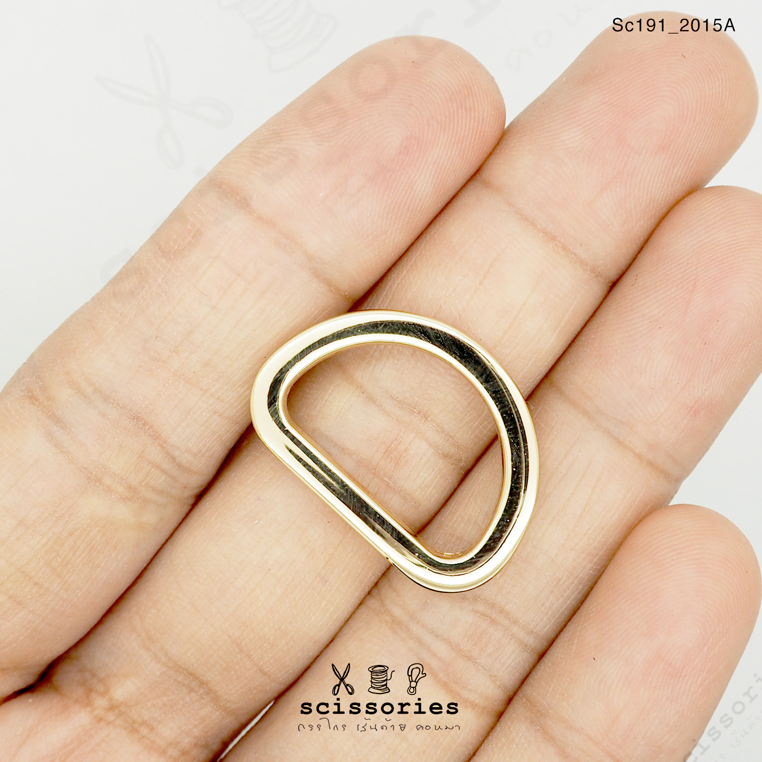 ตัวดี 1.8 cm 6 หุน สีทอง/2ตัว