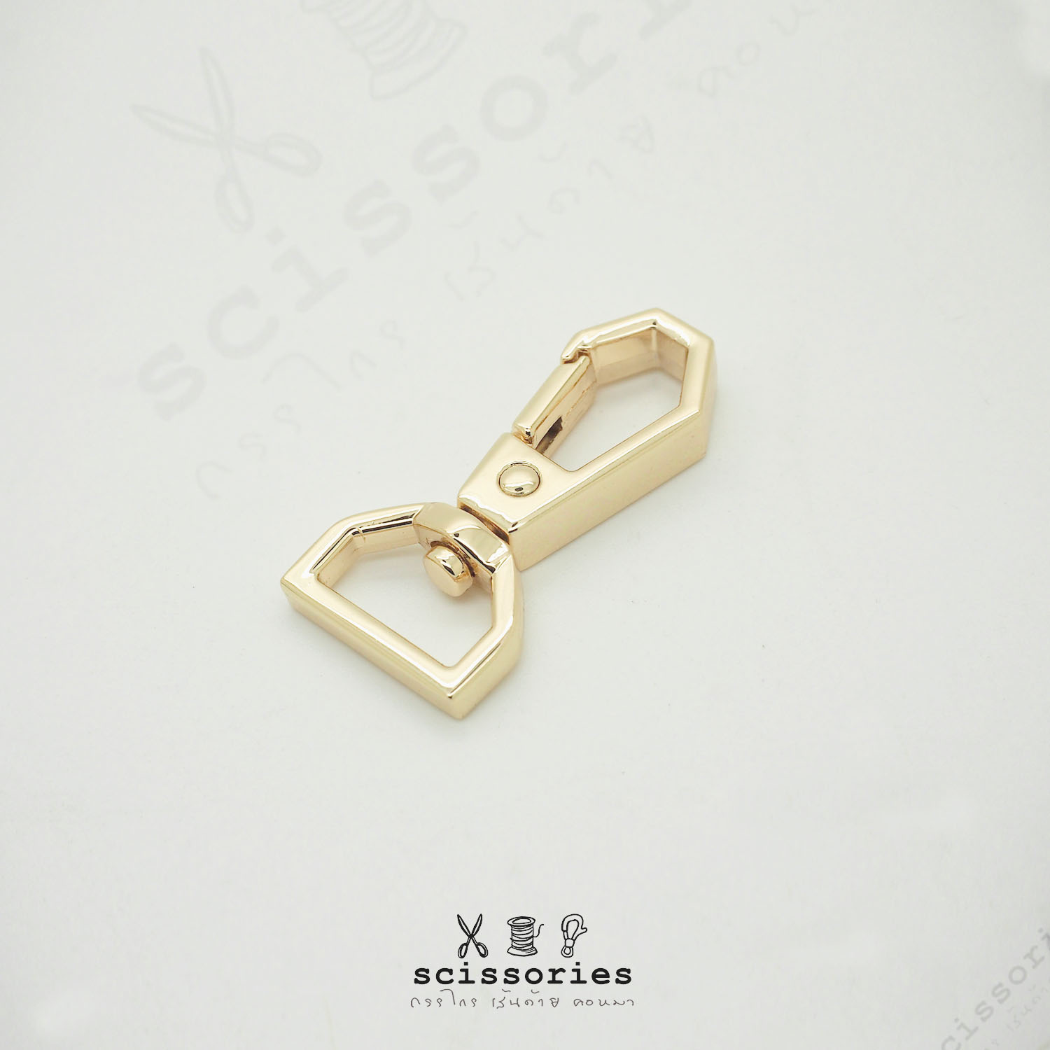 คอหมา 1.3cm 4 หุน สีทอง/2 ตัว