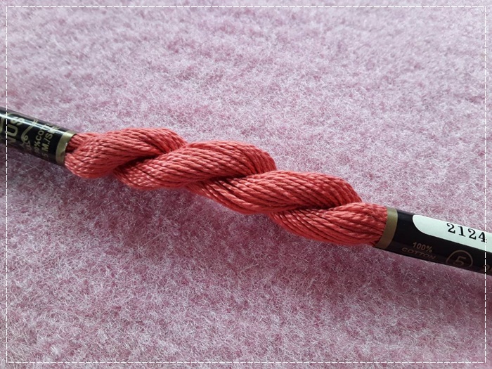 ไหมเบอร์ 5 สีส้ม 2124