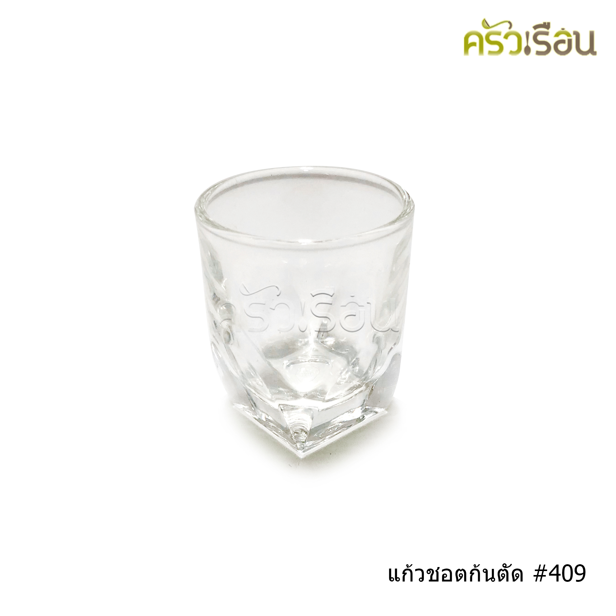 LUCKY GLASS แก้วชอต ก้นตัด 1.5 oz. (45 ml.) Groove Shot Glass LG-440902 (409) TD 4.8 x BD 2.8 x H 5.5 cm.