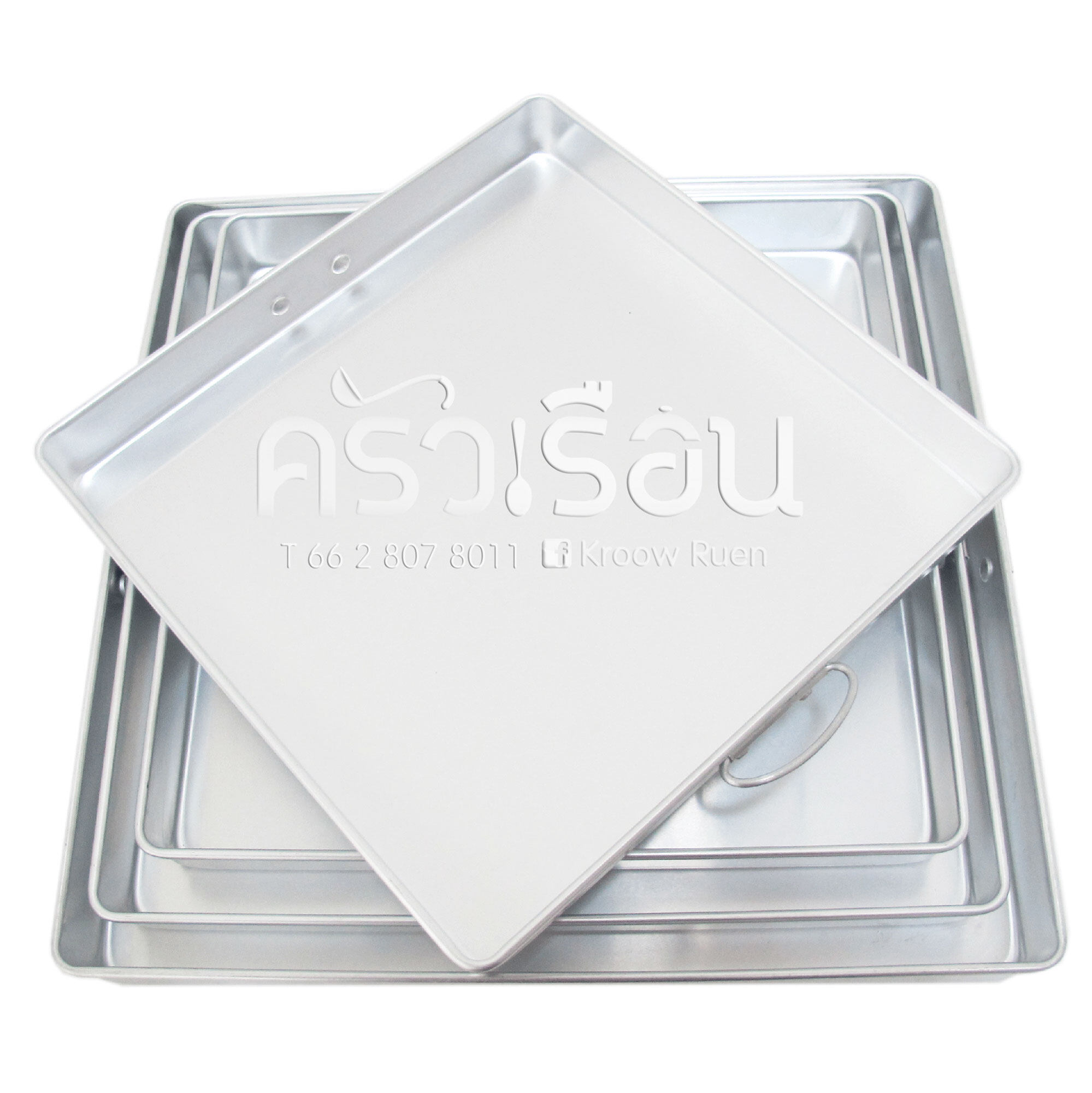 จระเข้ ถาดขนมเหลี่ยม ราคาต่อใบ ตามขนาดสินค้า ถาดขนม ถาดนึ่ง ถาดวุ้น