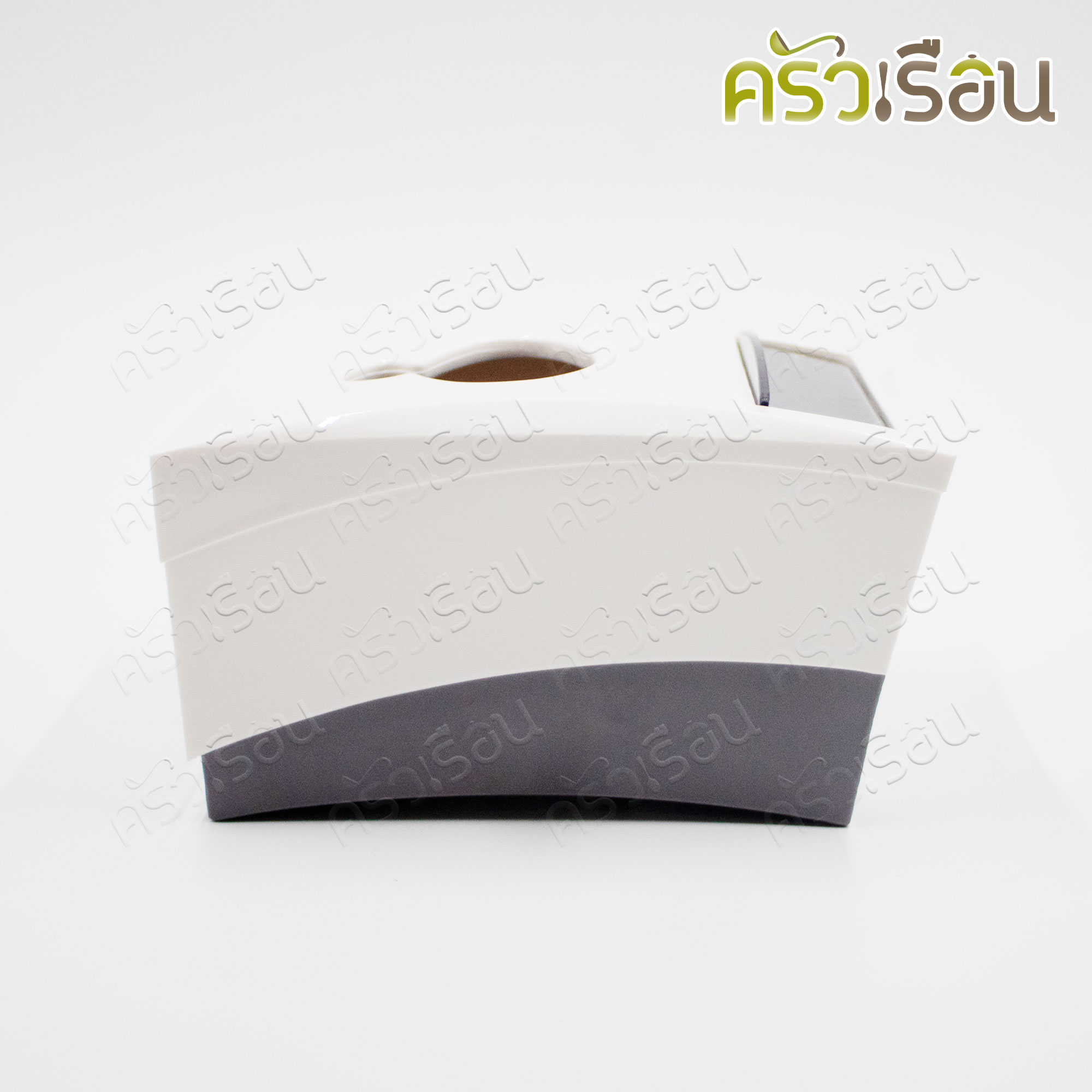 TOP กล่องทิชชู่ พลาสติก สีเหลี่ยม Pop Up 11.5 x 7.5 x 14.5 ซม. มีช่องไม้จื้มฟัน TB7 วางได้ทั้งแนวตั้ง และ แนวนอน